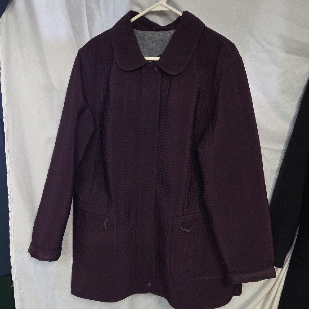 Regent Park Sport XL Chic Women's Dark Purple Puffer Coat